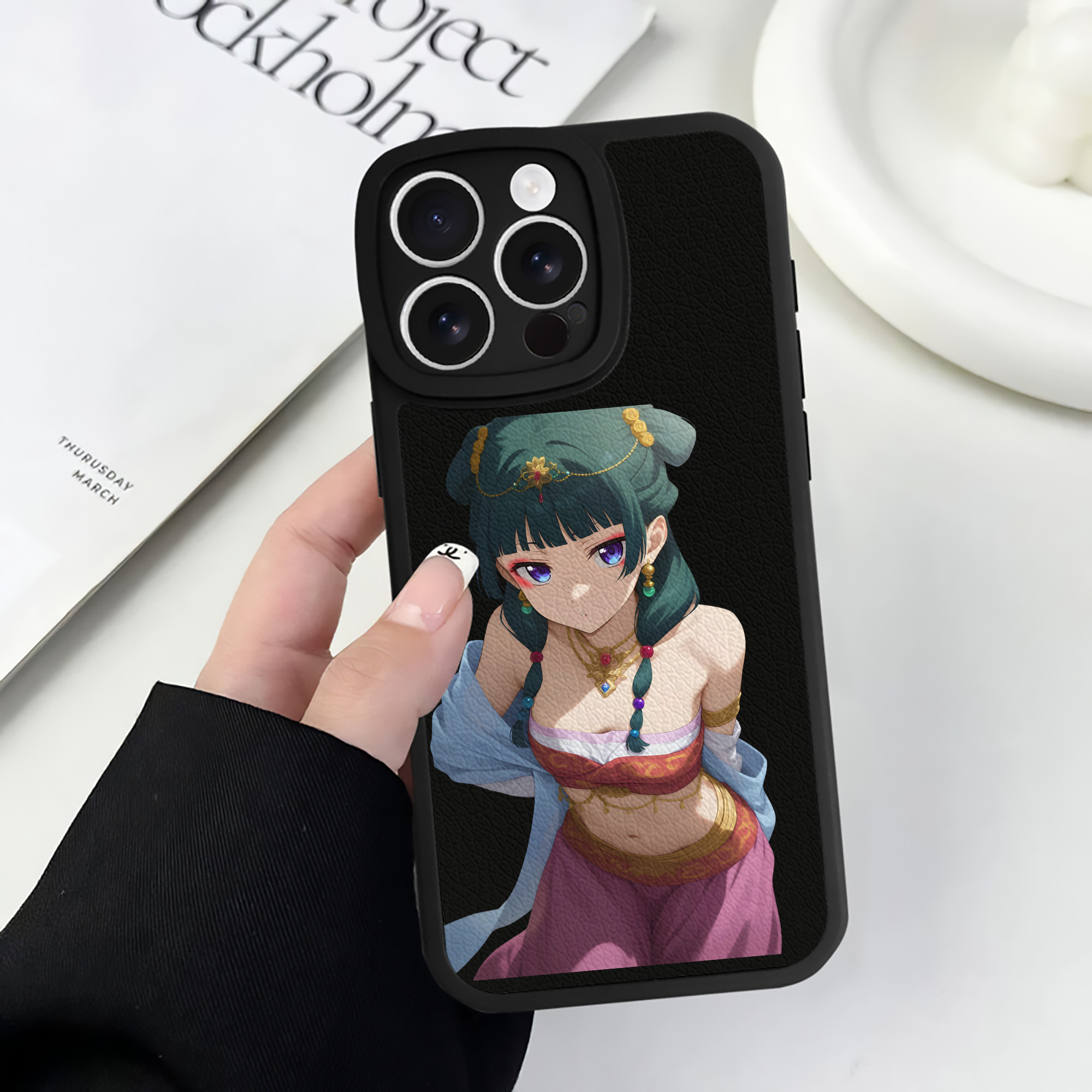 薬屋のひとりごと The Apothecary Diaries 【iPhone 16シリーズ対応】シリコンスマホケース（レザー調） 材質：シリコン